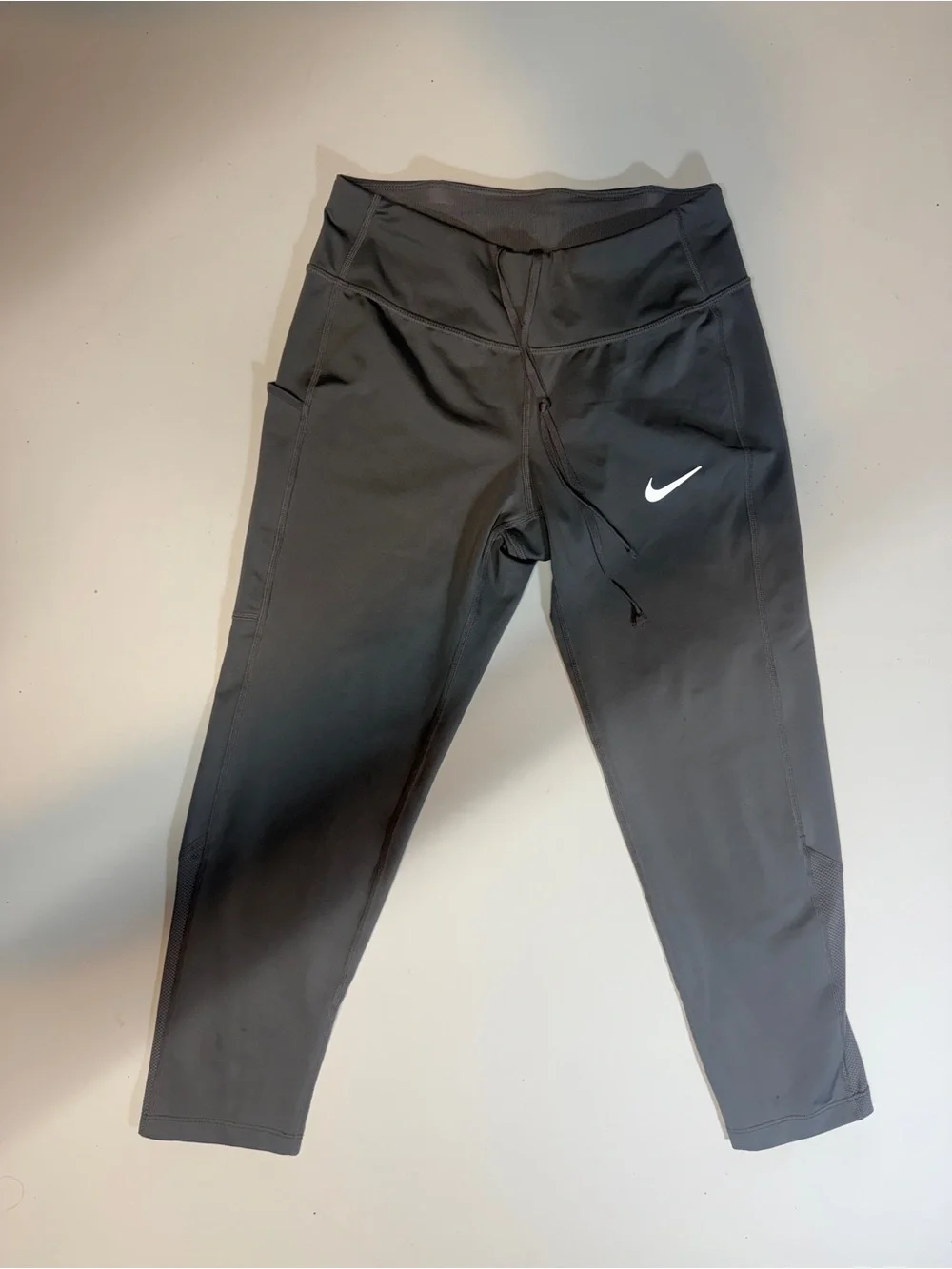 Nike Black Women’s Performance Leggings with White Swoosh